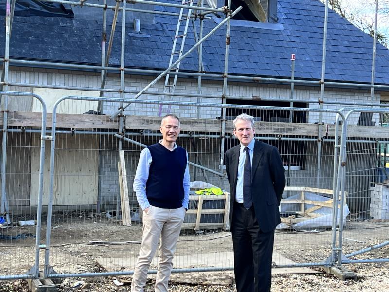 Dr. Anthony Leung with MP Damian Hinds